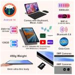 2025 Android 14 Tablet with Keyboard and Mouse