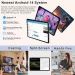 2025 Android 14 Tablet with Keyboard and Mouse
