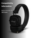Marshall Major V Bluetooth On-Ear Headphones - Black