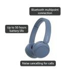 Sony WH-CH520L Bluetooth Headphones - 50 Hour Battery