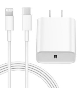 20W Fast Charging USB-C Wall Charger & Cable
