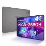 12" Android 14 Tablet with 256GB Storage