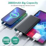 38800mAh Portable Power Bank with LCD Display