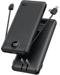 VRURC 10000mAh Portable Charger with Built-in Cables