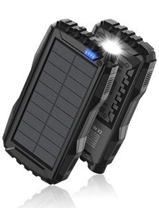 Solar Power Bank 42800mAh with Flashlight