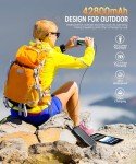 Solar Power Bank 42800mAh with Flashlight