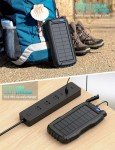 Solar Power Bank 42800mAh with Flashlight