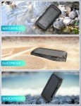 Solar Power Bank 42800mAh with Flashlight