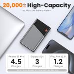 20000mAh Portable Power Bank with Fast Charging Cable