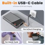 20000mAh Portable Power Bank with Fast Charging Cable