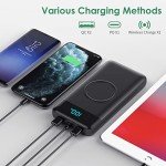 30,800mAh Wireless Portable Charger with Fast Charging
