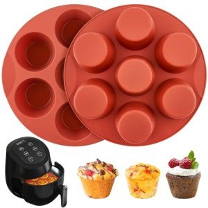 Silicone Muffin Pans for Air Fryer, 2-Pack