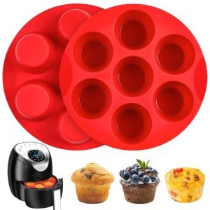 Silicone Egg Bite Molds for Air Fryers (2 Pack)