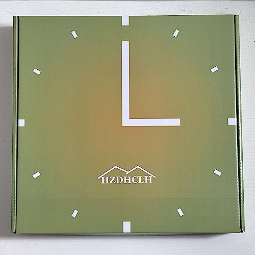 Silent Olive Green Wall Clock - 12 inch