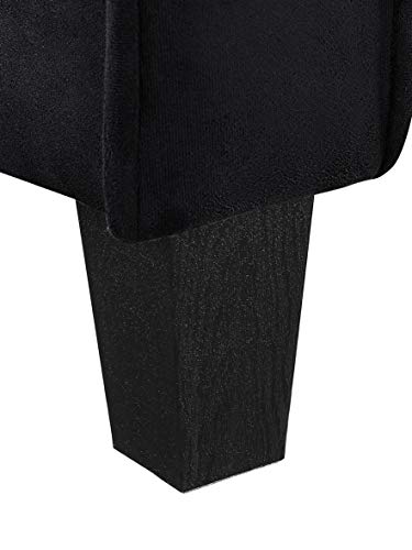Lifestyle Solutions CCHRFKS3M26BKVA Harrington Sofa, Black