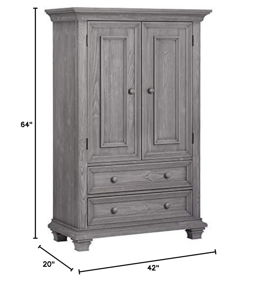 Oxford Baby Westport Armoire, Dusk Gray