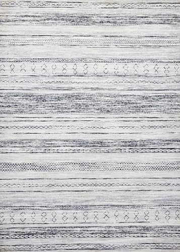 Boho Moroccan Neutral Area Rug - 5x7