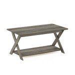 Modern Criss-Crossed Coffee Table in French Colors