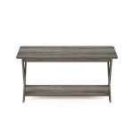 Modern Criss-Crossed Coffee Table in French Colors