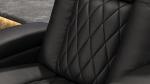 Italian Leather Power Recliner with Lumbar & Head Support