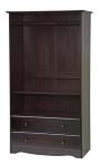 Solid wood wardrobe with lock and drawers