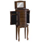 Powell Louis Philippe Jewelry Armoire, Walnut