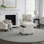 Square Storage Ottoman with Lift-Off Lid