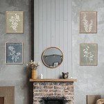 Framed Boho Botanical Wall Art Set of 4