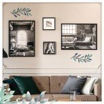 Vintage Blue Tree Leaf Wall Art Set