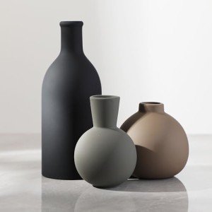 Rustic Ceramic Vase Set for Home Decor