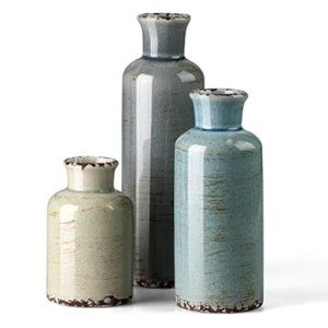 3-Piece Ceramic Flower Vase Set for Home décor