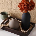 Rustic Ceramic Vase Set for Home Decor