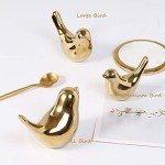 Gold Bird Figurines - Modern Home Decor