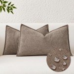Taupe Waterproof Decorative Pillow Covers - Pack of 2