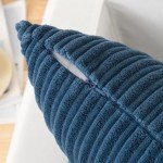 Boho Striped Corduroy Pillow Covers - Set of 2