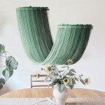 Boho Macrame Wall Hanging with Tassels - Green