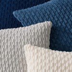 Boho Striped Corduroy Throw Pillow Covers - Set of 4
