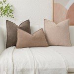 Taupe Waterproof Decorative Pillow Covers - Pack of 2