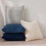 Boho Striped Corduroy Throw Pillow Covers - Set of 4