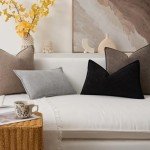 Taupe Waterproof Decorative Pillow Covers - Pack of 2