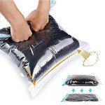 12-Pack Compression Storage Bags - No Vacuum Needed