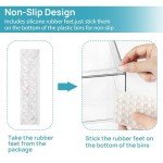 Clear Stackable Storage Drawers - 4 Pack