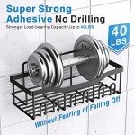 Rustproof Adhesive Shower Caddy Set – 5 Pack