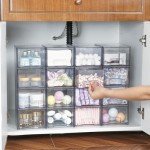 Clear Stackable Storage Drawers - 4 Pack