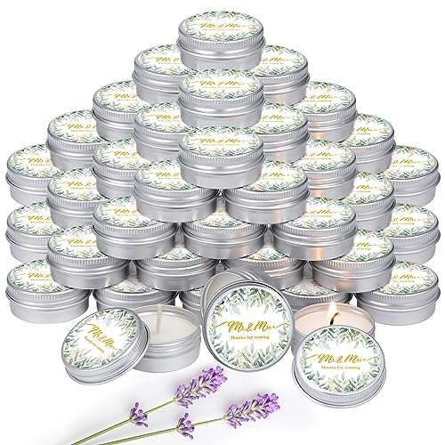 Lavender Scented Soy Wedding Candles – 50 Pack