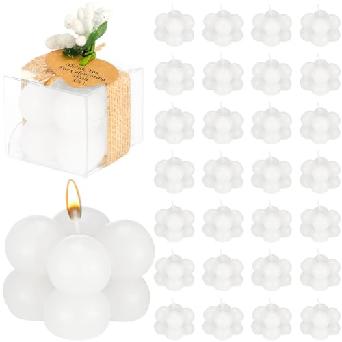 Small Wedding Favor Candles with Thank You Cards