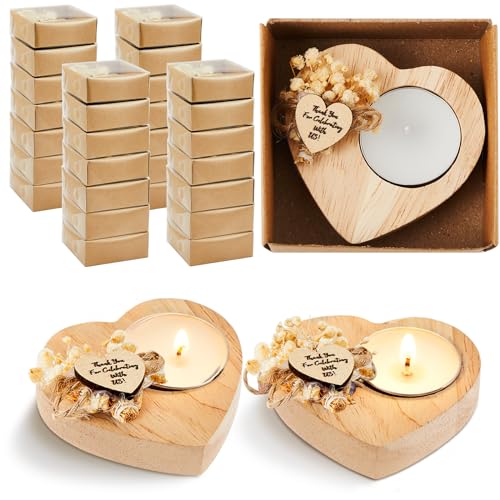 Rustic Wedding Candle Favors - 100 Pack