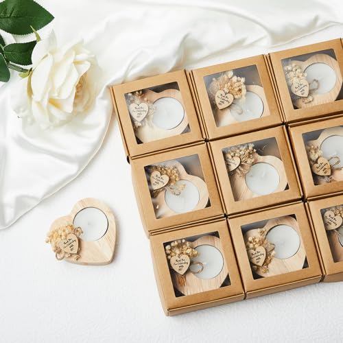 Rustic Wedding Candle Favors - 100 Pack