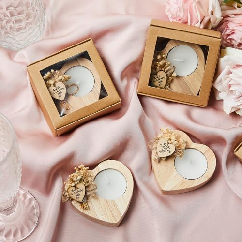 Rustic Wedding Candle Favors - 100 Pack