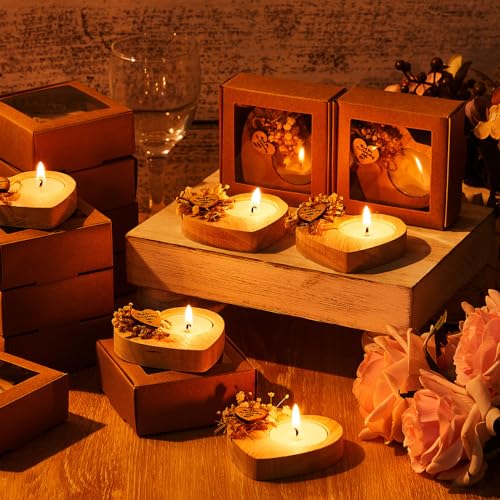 Rustic Wedding Candle Favors - 100 Pack
